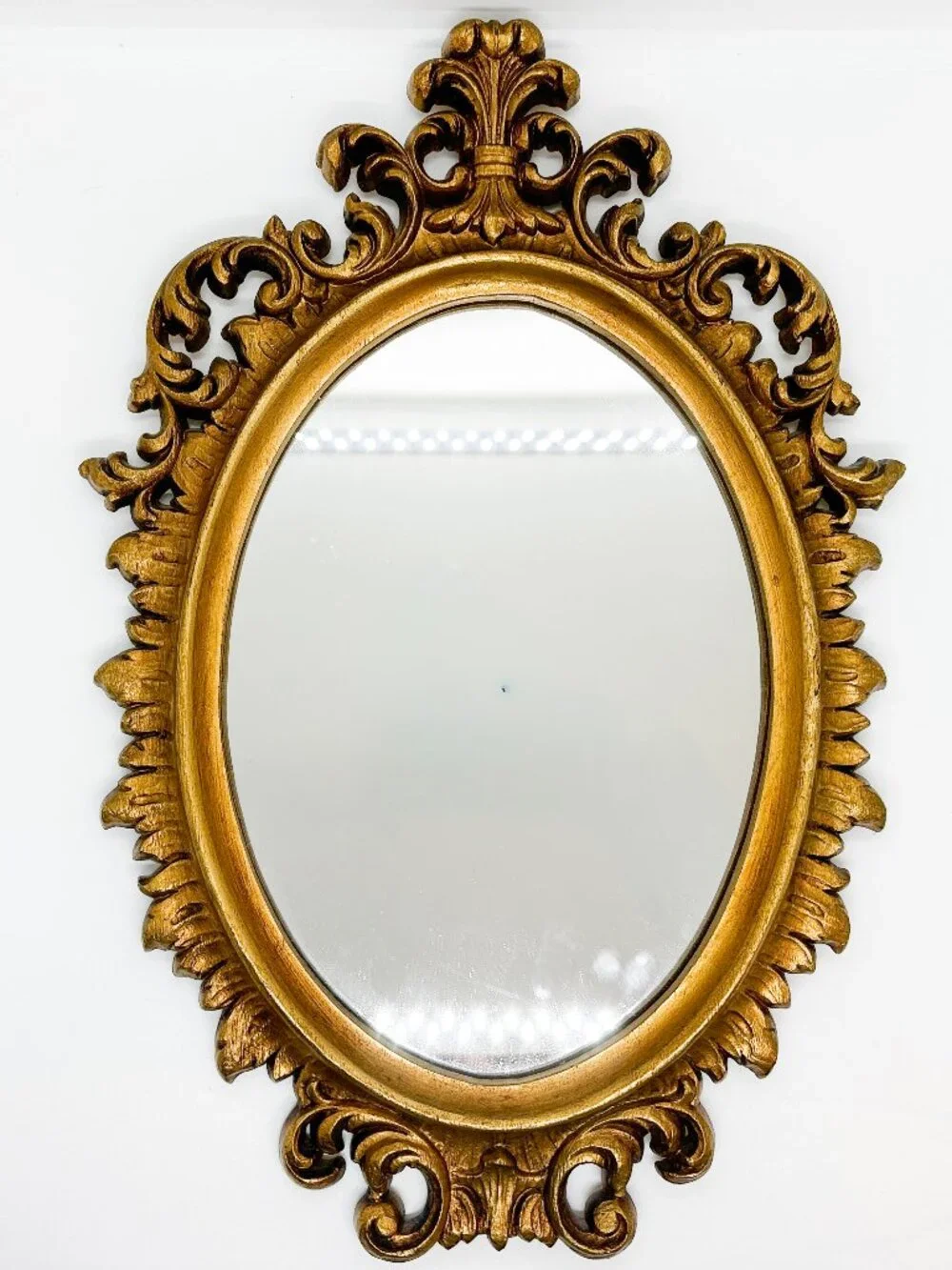 Vintage Gold Foil Ornate Rococo Baroque Gothic Whimsigoth Mirror